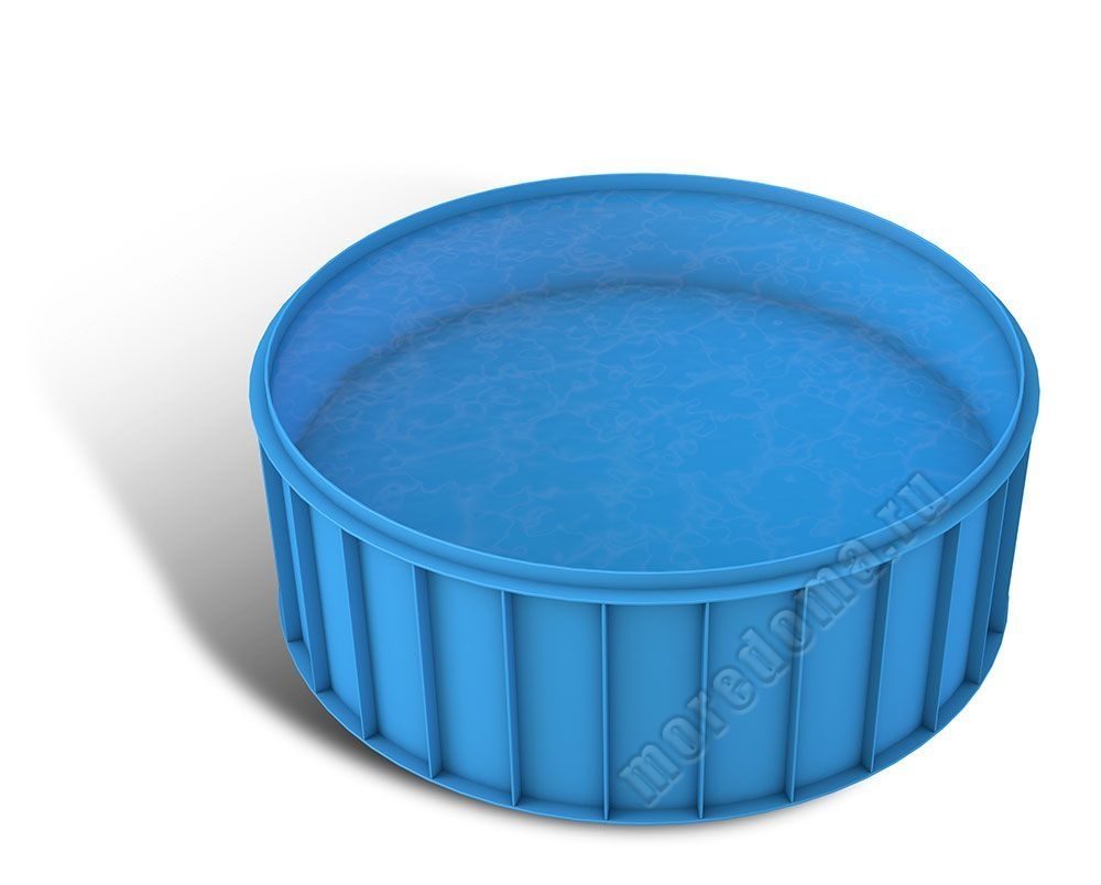  Круглый бассейн ⌀ 1,2м - глубина 1,2м. Толщина листа 8/8/8 мм диаметр 1.2 высота 1.2  