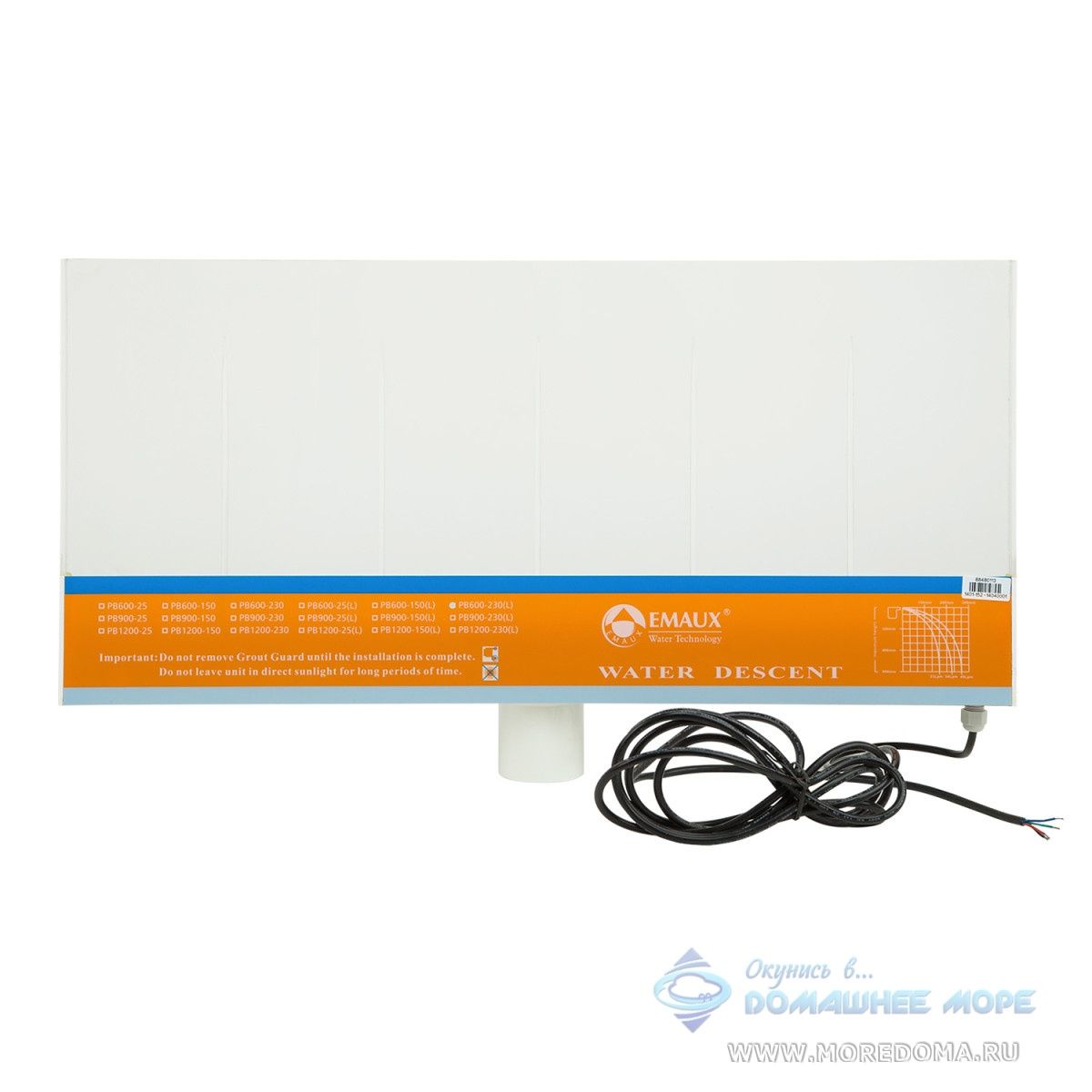 Стеновой водопад EMAUX PB 600-230(L) с LED подсветкой