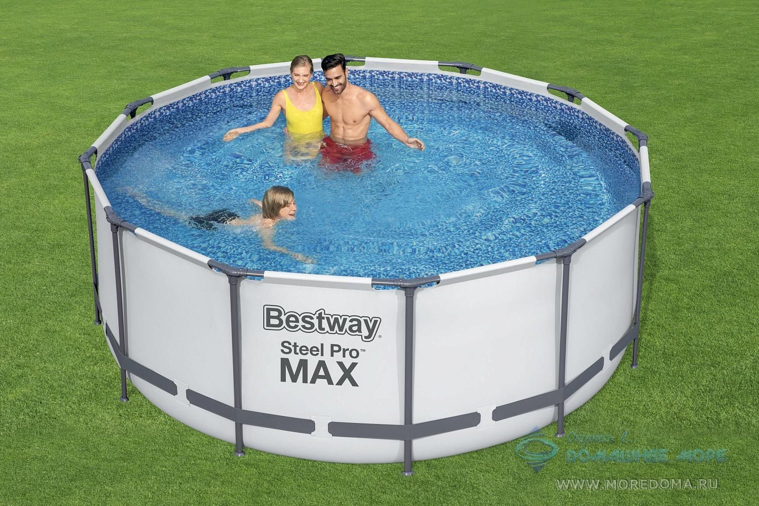 Каркасный бассейн Bestway Round Steel Pro Max (круг) 3.66 х 1.0 м ; артикул 56418