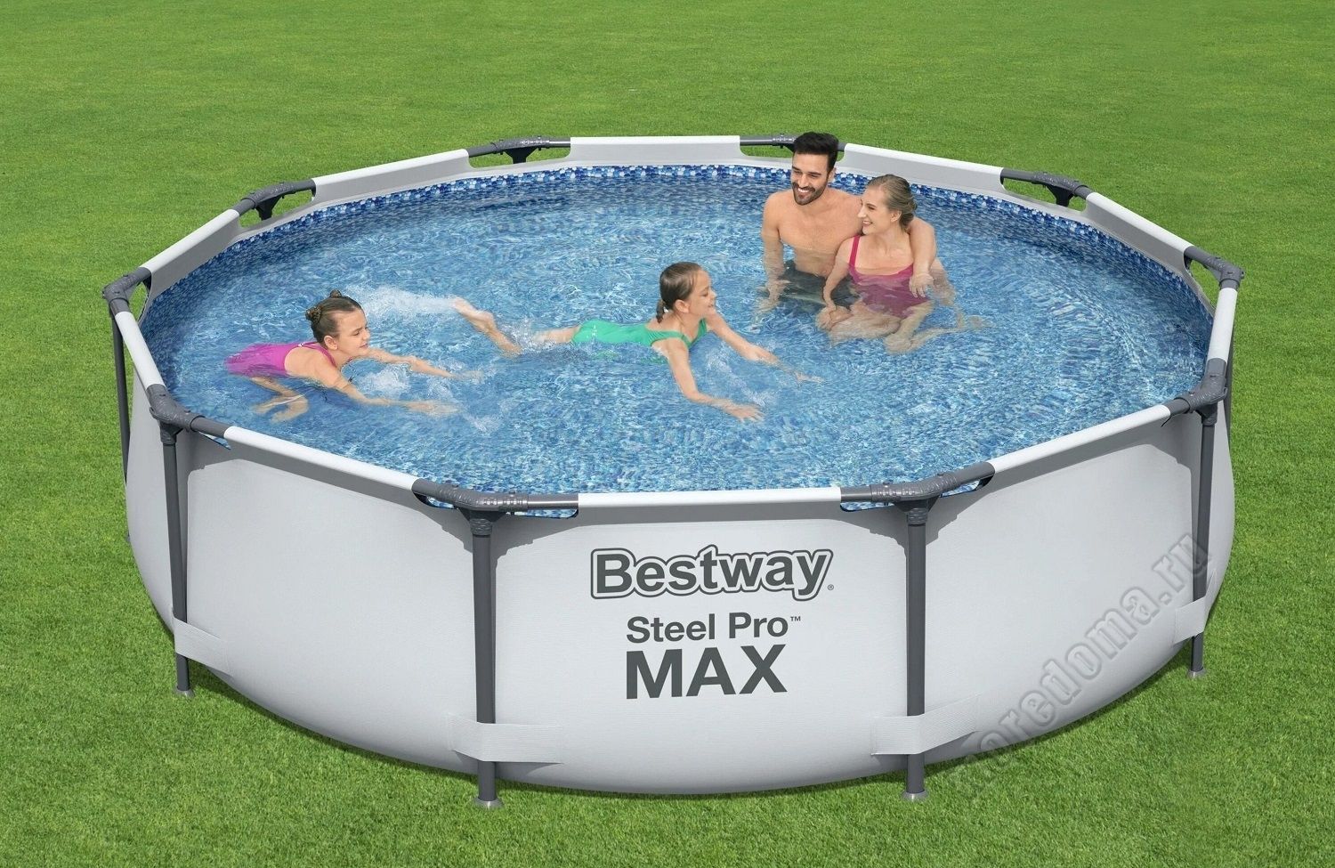 Каркасный бассейн Bestway Steel Pro Max (круг)  3.05 х 0.76 м ; артикул 56406