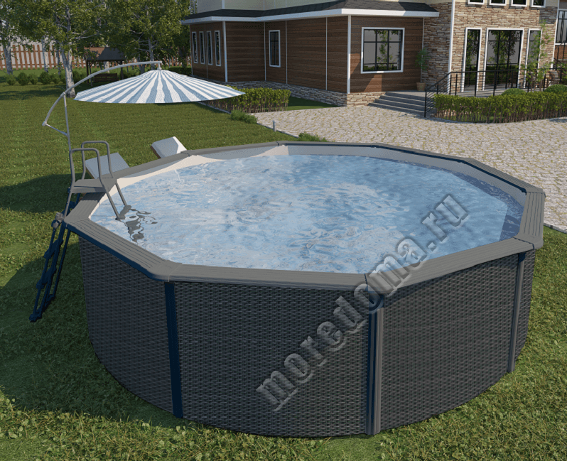 Каркасный бассейн MAGIC POOL 3.0 х 1.32 (ротанг) ; артикул PR3013R