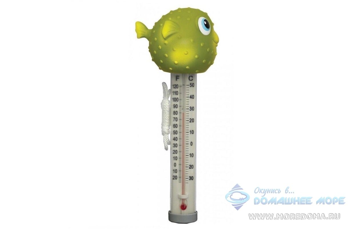 Термометр для бассейна с насадкой игрушкой Kokido рыбка-фугу ; арт. K265