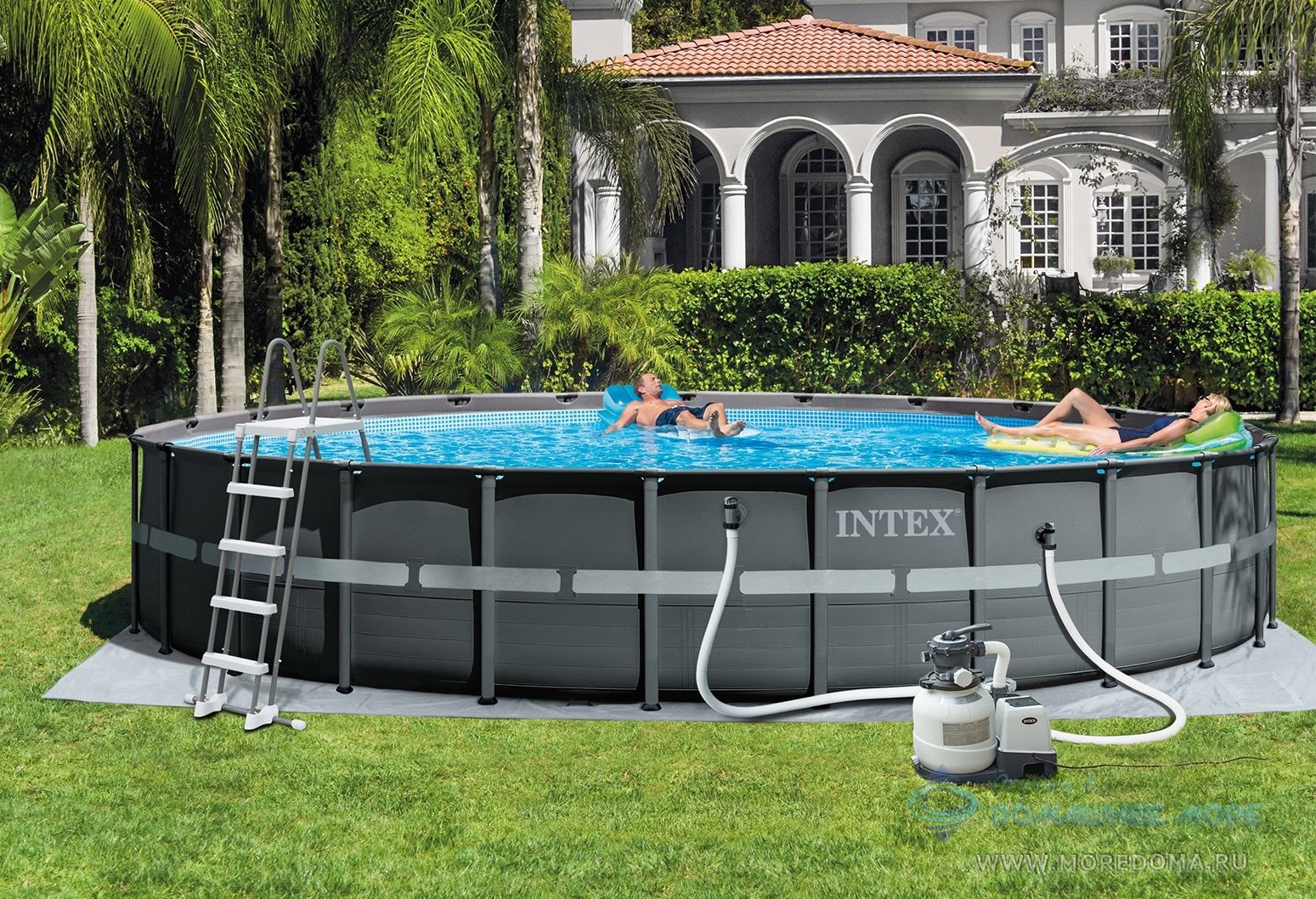 Каркасный бассейн INTEX Ultra Frame XTR (круг) 7.32 х 1.32 м ; артикул 26340