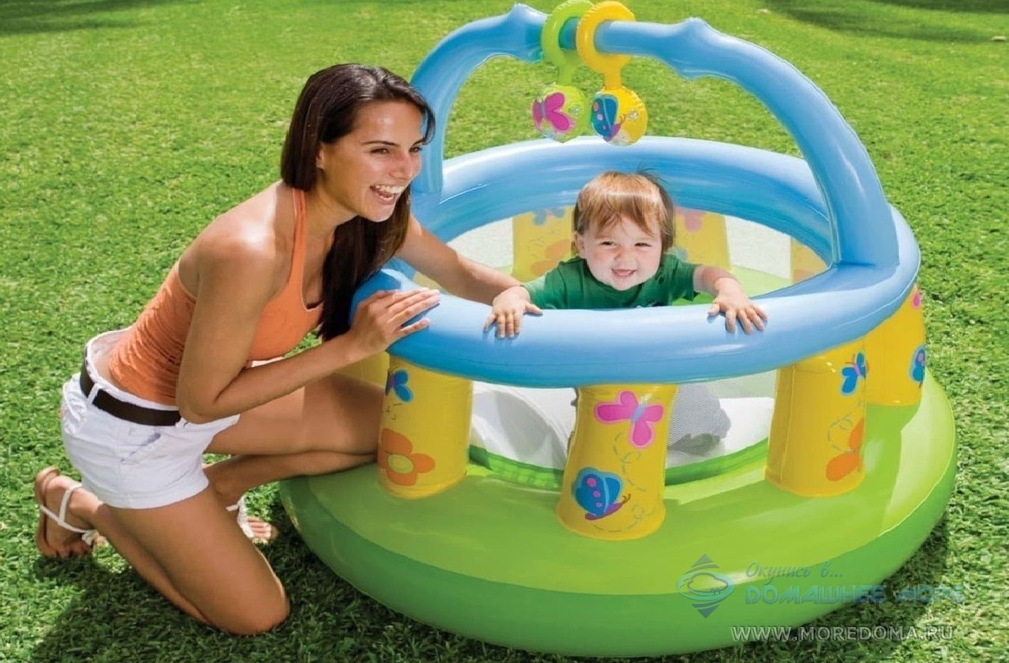 Игоровой центр-манеж INTEX "полянка" 130 х 104 см ; артикул 48474