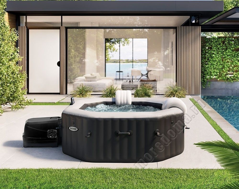 Надувная джакузи INTEX  PureSpa Jet and Bubble Deluxe ; артикул 28462