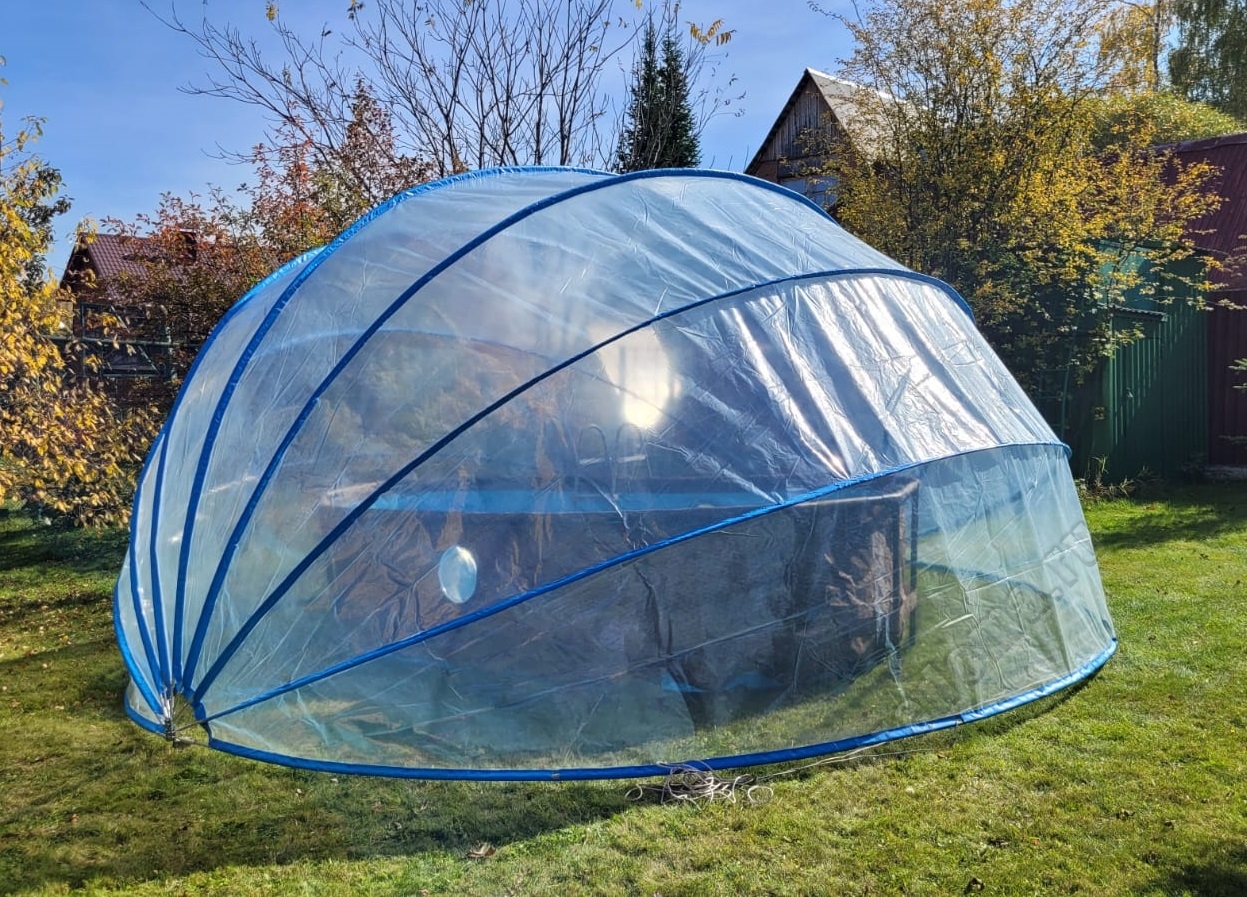 Круглый павильон Pool tent материал ПВХ - 200 мкм,  Ø  5.5 метра ; артикул LT550