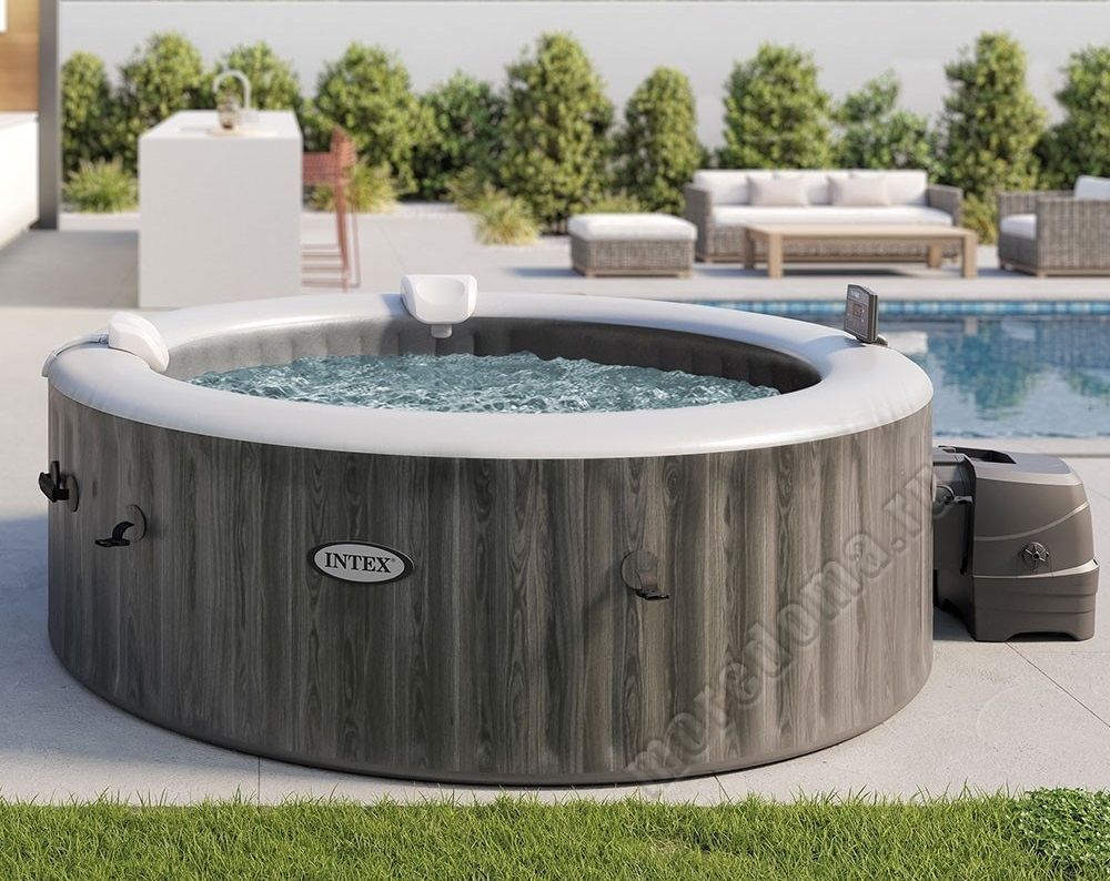 Надувная джакузи INTEX Greywood Deluxe ; артикул 28440