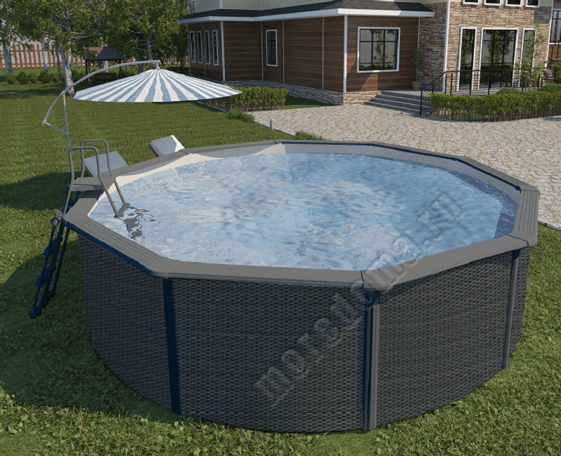 Каркасный бассейн MAGIC POOL 3.6 х 1.32 - ротанг (полная комплектация) ; артикул KITPR3613R