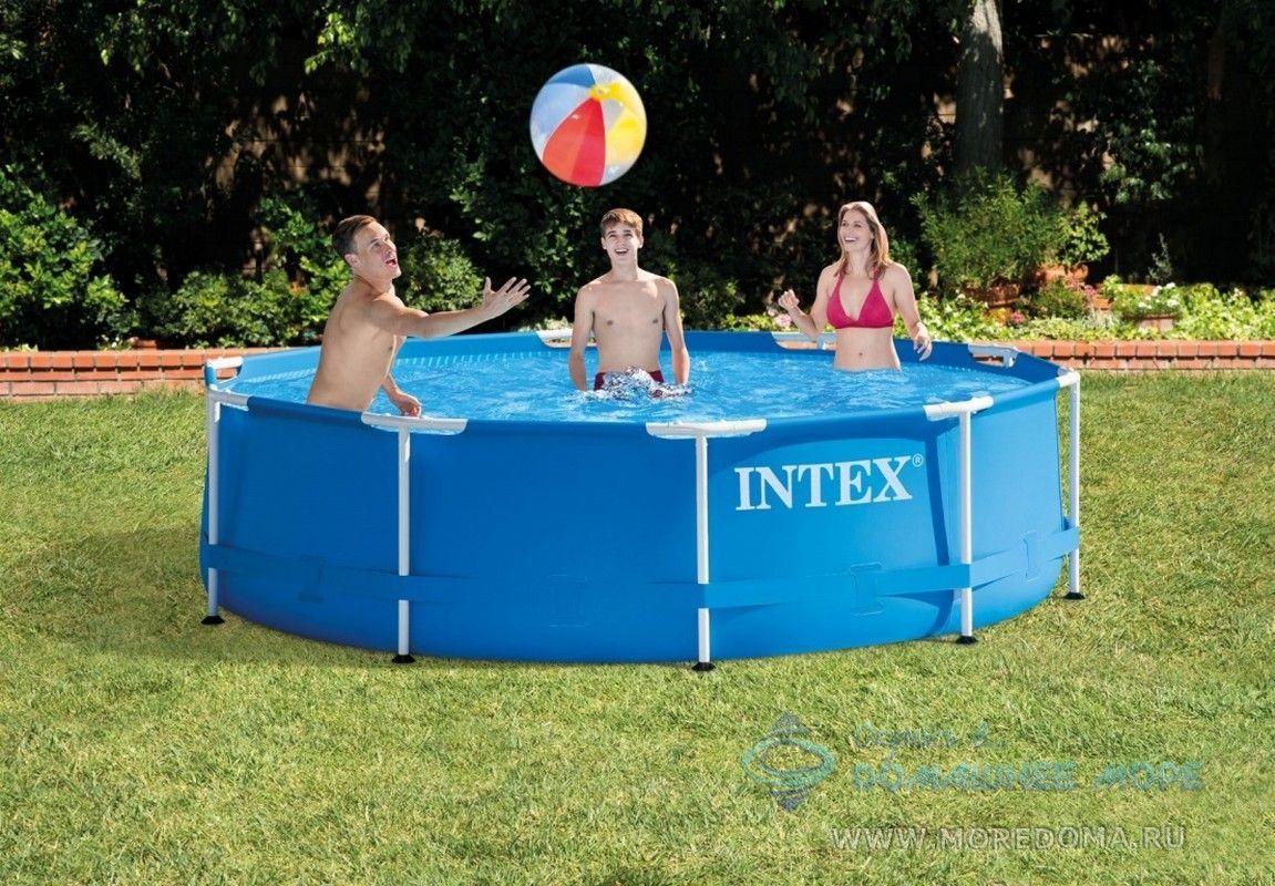 Каркасный бассейн INTEX Metal Frame (круг)  3.05 х 0.76 м ; артикул 28200