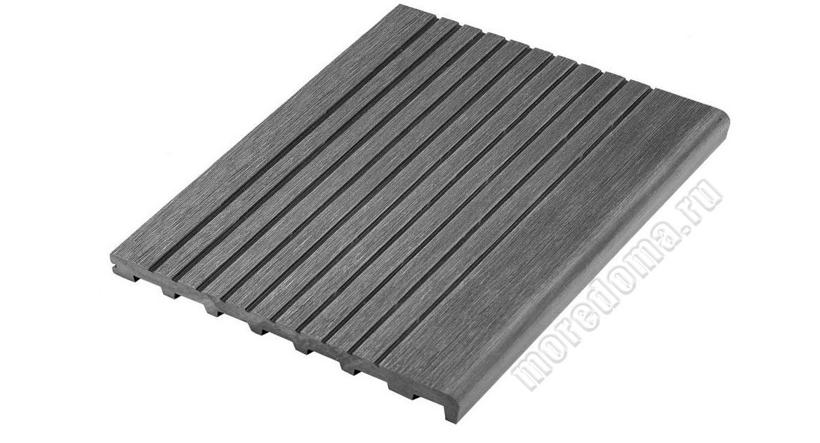Ступень ДПК UNODECK 345 х 23 x 3000 мм, цвет серый,; арт. 320409