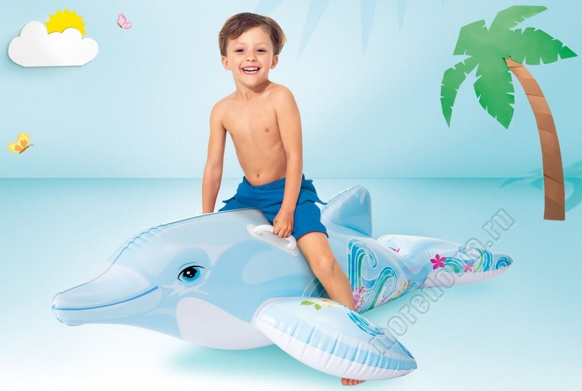 Игрушка INTEX "дельфин" 175 х 66 см ; артикул 58535