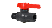 Кран ПВХ шаровый 1/2"BP-1/2"HP, арт. A103206