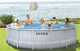 Бассейн INTEX Chevron Prism Frame Premium Pool