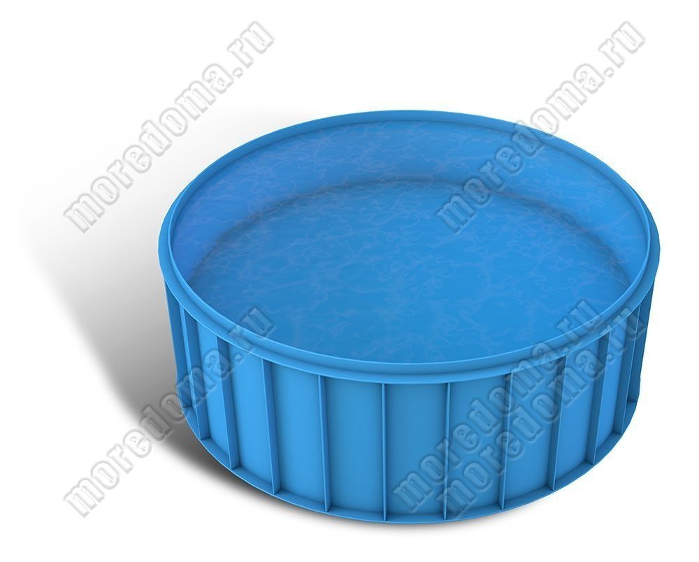  Круглый бассейн ⌀ 1,5м - глубина 1,2м. Толщина листа 8/8/8 мм диаметр 1.5 высота 1.2  