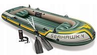 Четырехместная надувная лодка INTEX  Seahawk 4
