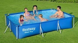Каркасный бассейн Bestway Steel Pro  3.00 x 2.01 x 0.66 м ; артикул 56411
