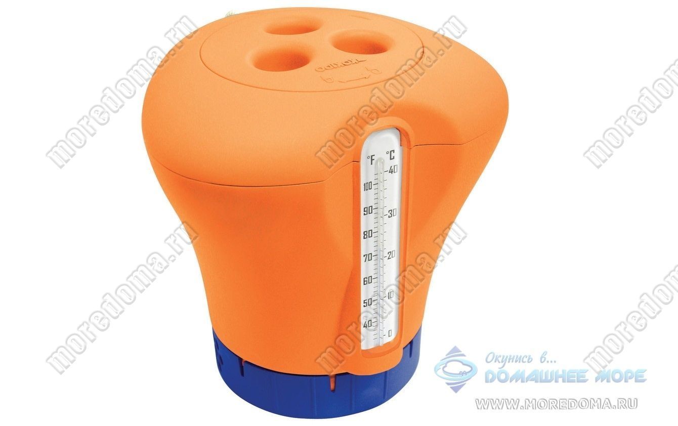 Поплавок-дозатор Kokido с термометром ; артикул K619 (оранжевый) 