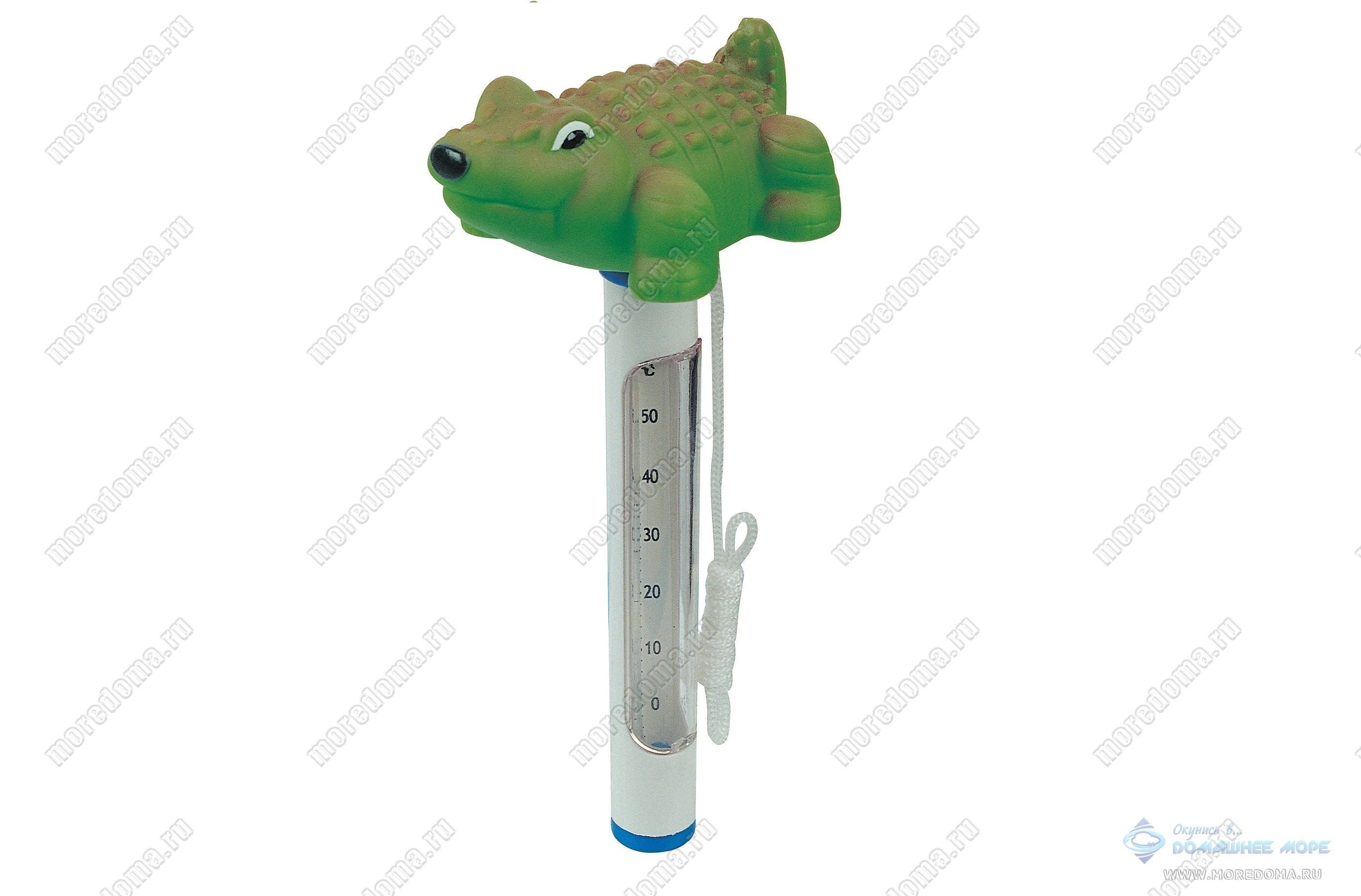Термометр для бассейна с насадкой игрушкой Bestway крокодил ; арт. 58110