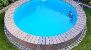 Каркасный бассейн Гигабасс  5,5 х 1,5м (полный комплект) арт. ТМ867-01 - платина