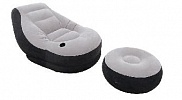 Кресло INTEX надувное с пуфиком 64 х 28 см, кресло 102 х 137 х 79 см ; артикул 68564