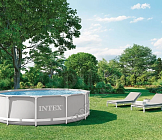 Каркасный бассейн INTEX Prism Frame (круг) 3.05 х 0.99 м ; артикул 26706