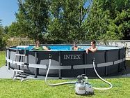 Каркасный бассейн INTEX Ultra Frame XTR (круг) 6.10 х 1.22 м ; артикул 26334